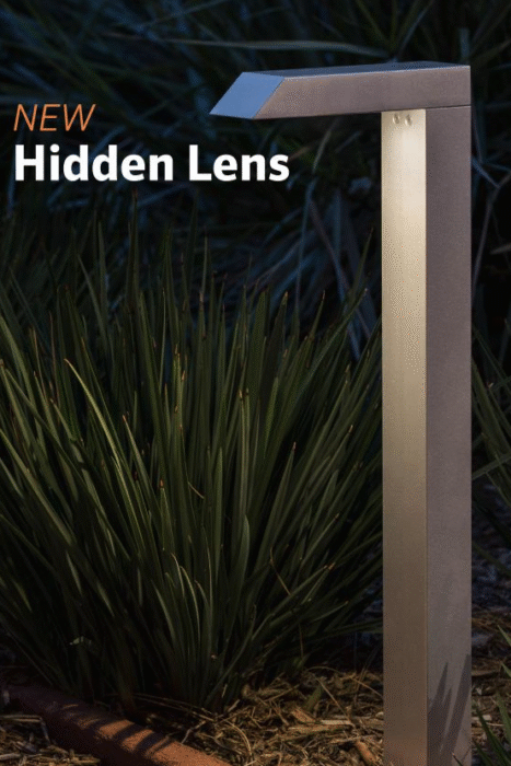Hidden lens outdoor walkway lighting at Columbus, Ohio home.